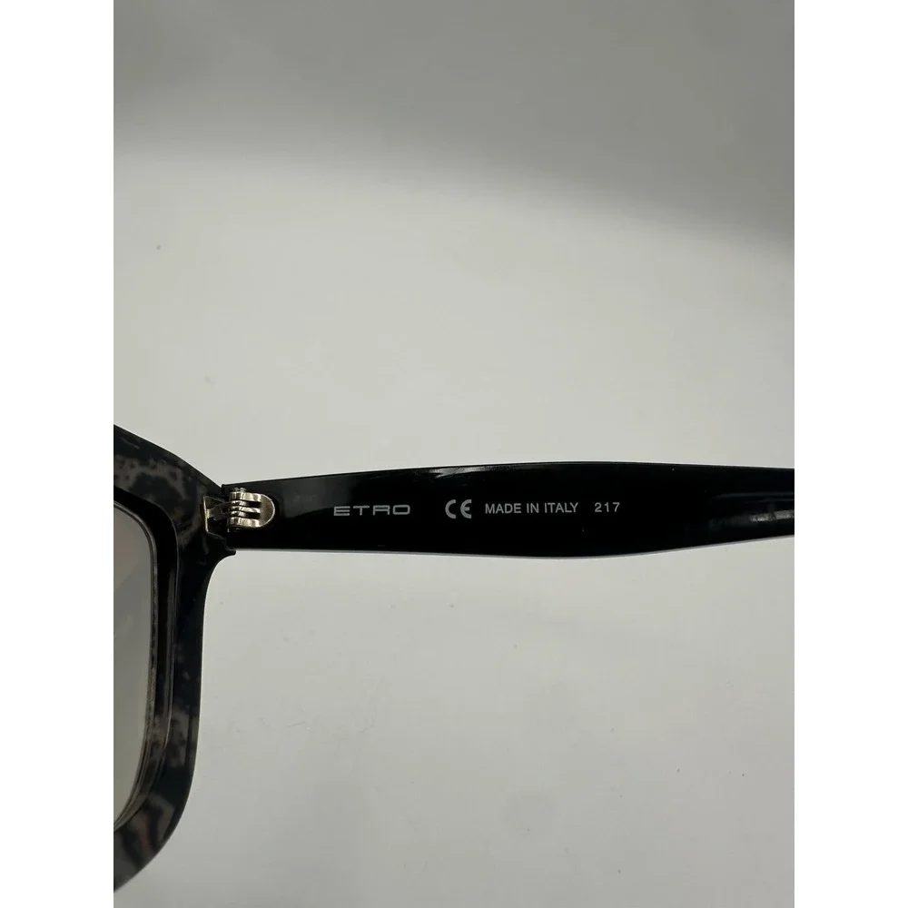 ETRO ET651S Sunglasses Black Print 050 Designer Eyewear 50-22-140